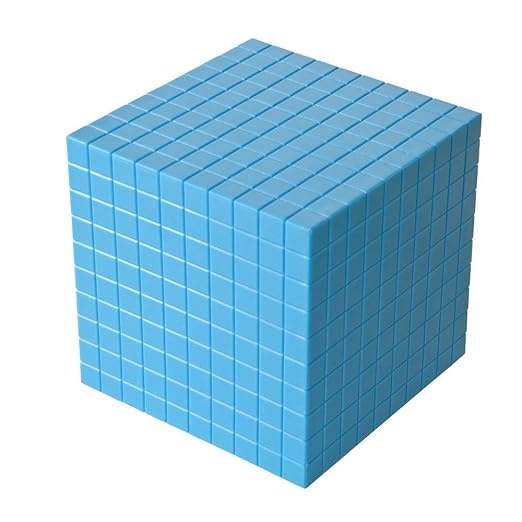 hand2mind 1610 Blocks, Blue Plastic Base Ten Blocks, Place Value Manipulatives, Base 10 Blocks, Counting Manipulatives, Math Manipulatives First Grade, Math Blocks, Place Value Blocks, Base 10 Math