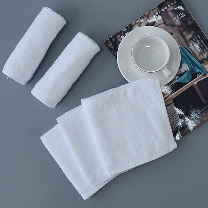 Foraineam 15 Pack 10 x 10 inch Facial Washcloths Ultra Soft Bath Towels Face Cloths