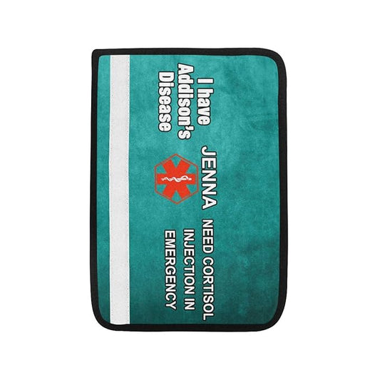 Personalized Name I Have Addison's Disease Seat Belt Cover Medical Alert Addison's Disease