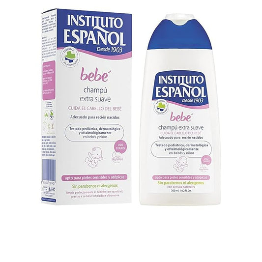 Institutoespanol Bebe Champu Extra Suave Recien Nacido Piel Sensible Sin Alergenos 300Ml