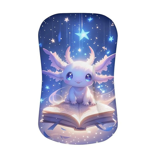 Axolotl Baby Lounger Cover, Moon Stars Infant Newborn Lounger Covers 31.5'' x 21.3'' Soft Breathable Baby Nest Slipcover for Boys Girls