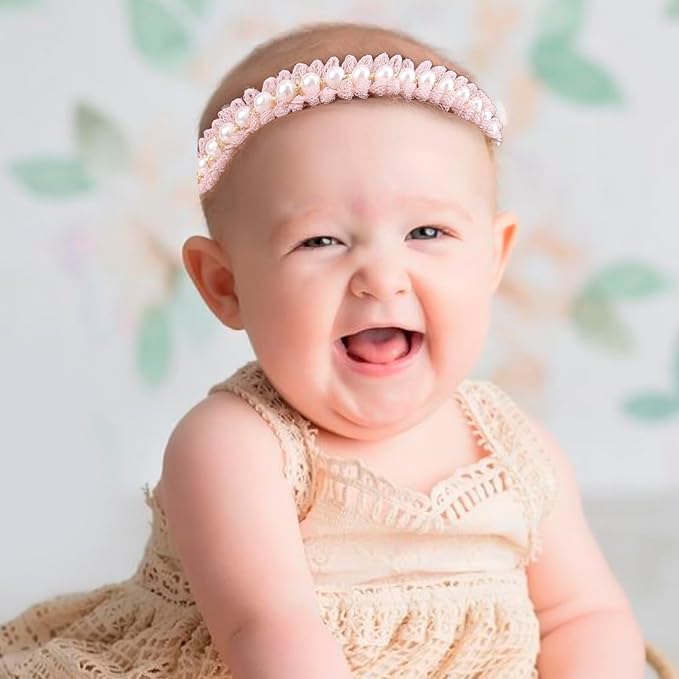 New Model Baby Girl Nylon Headbands Nylon Flower Elastic Hairbands 3pcs Hair Accessories Gift for Newborn Infant Toddlers (BF-XKFD001)