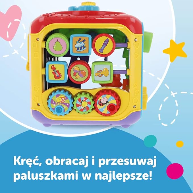 Trefl VTech - Activity Cube, Electronic Educational Toy, 6 Color Walls, Shape Recognition, Learning First Words, Gift for Child, Toy for Child from 9 Months