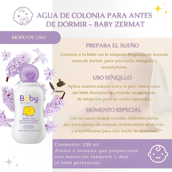 Zermat Baby Body Lotion With Lavender Aroma 8.45 Fl.Oz by Zermat