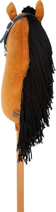 small foot Hobby Horse brown ‘Melodie’, removable stick & mane, incl. halter, bridle & lead, for ages 3+ years, 12715