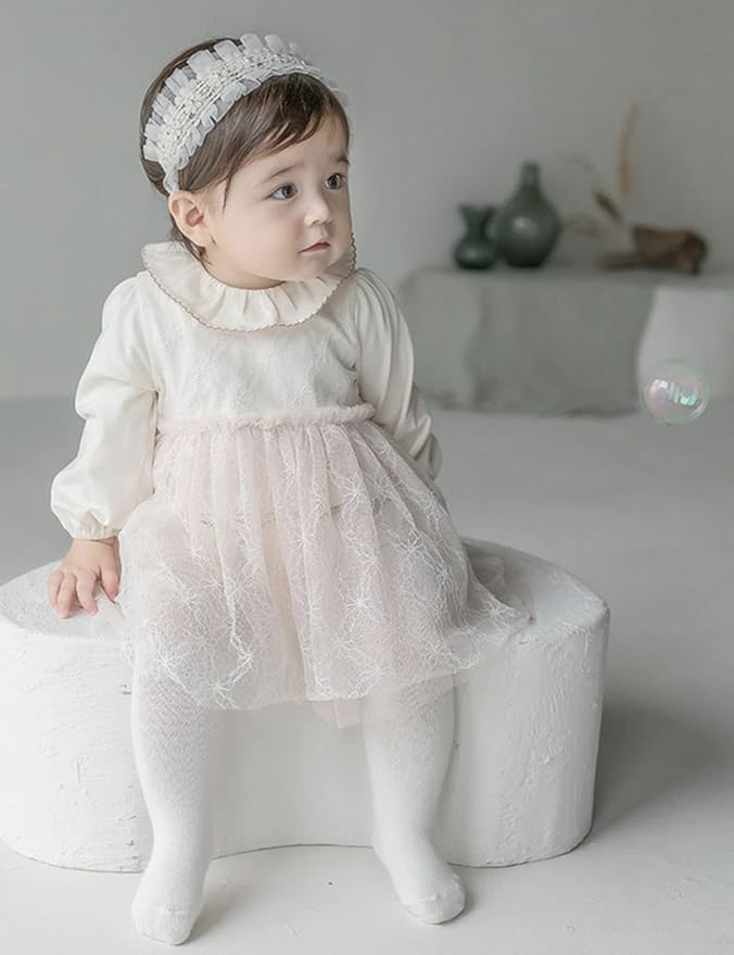 Bethynas Baby Girls Cute Bow-knot Headband Soft Lace Floral Hairbands Newborn Infant Toddlers Kids Hair Accessories (Style 4)