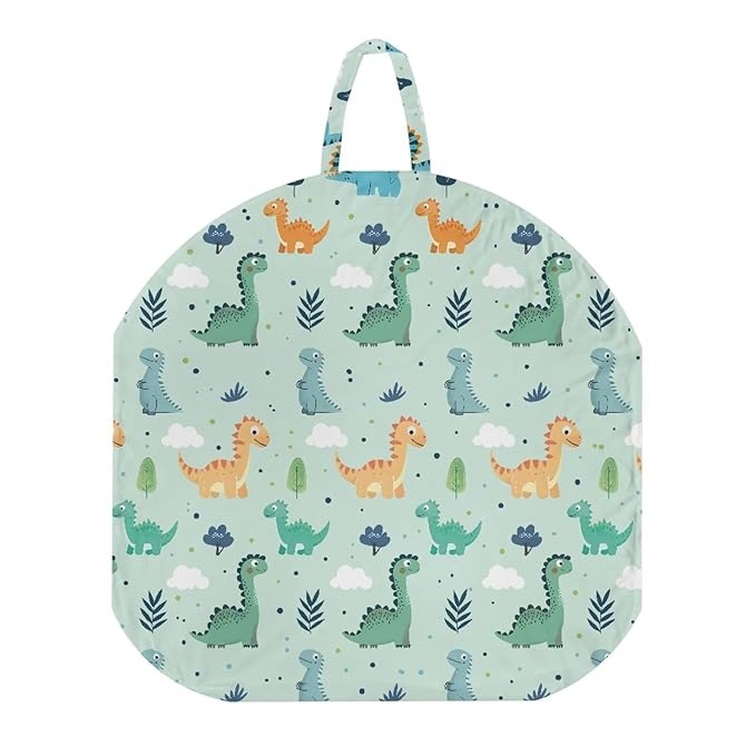 Green Cartoon Dinosaur Baby Lounger Cover Removable Soft Comfortable Slipcover for Infant Lounger Pillow Cover Easy to Use and Dustptoof