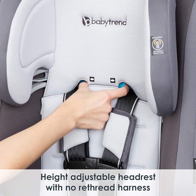 Baby Trend Cover Me™ 4-in-1 Convertible Car Seat, Vespa – Built-in Canopy, 4-Stage Growth System, Plush Comfort Padding, Multi-Position Recline