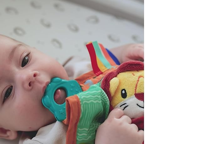Nuby Teething Blankie Lion, 1 Count