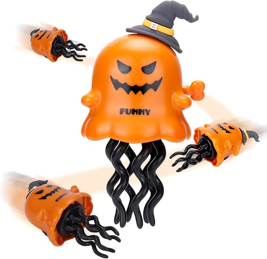 BUSOHA Dancing Octopus Toy for Halloween – Crawling Octopus Toys Baby Tummy Gift for New Mom,Friend,Family,Orange