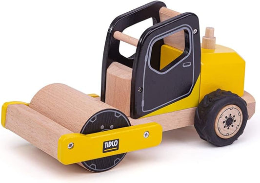 Tidlo T0416 Wooden Road Roller Construction Vehicles
