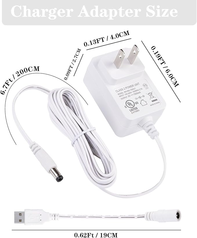CSDWELL Baby Swing Power Cord USB,Baby Swing Charger USB,Compatible with Ingenuity Swing for InLighten,InLighten Soothing,Anyway Sway,ConvertMe,Swing n Go Deluxe,SimpleComfort,Cozy Spot,Every Season