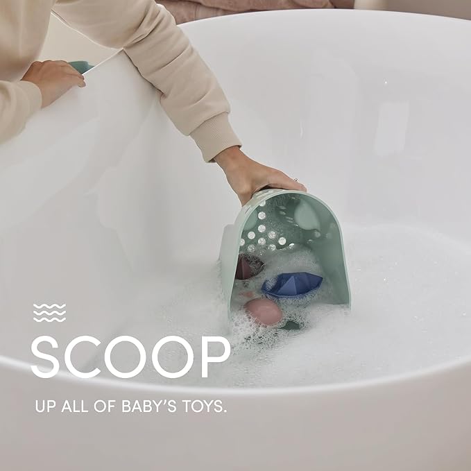 Shnuggle Baby Bathtime Essentials Bundle | Newborn Bath with Support, Rinse Jug, and Ellie Toy Scoop | Practical, Eco-Friendly, and Stylish Accessories for Babies & Toddlers | Taupe
