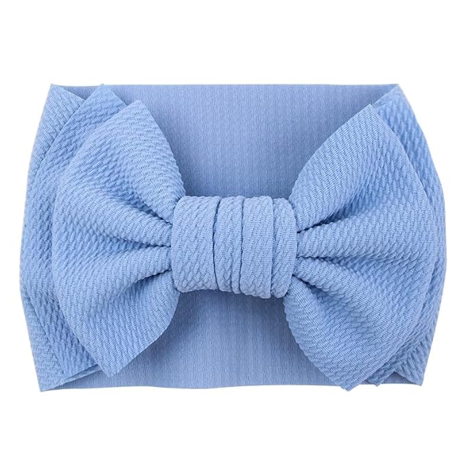 Bows for Baby Girls Headband, Newborn Bows Headbands Baby Hair Bows Hairbands Hair Accessories.(FD104-Green Blue)