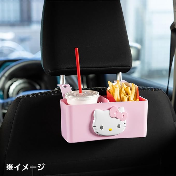 Sanrio 548201 Car Basket, Cinnamon Roll, Storage Case, Box, Small Items, Car Goods