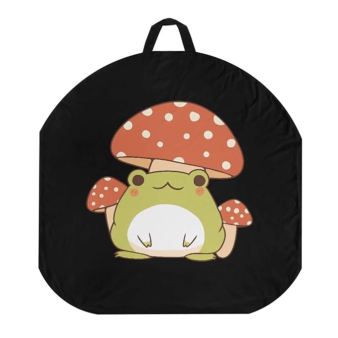 Newborn Lounger Cover, Frog Mushroom Print Portable Newborn Lounger Cover Soft Baby Lounger Cover Removable Infant Lounger Slipover Breathable Nest Pillow Cover for Boys Girls