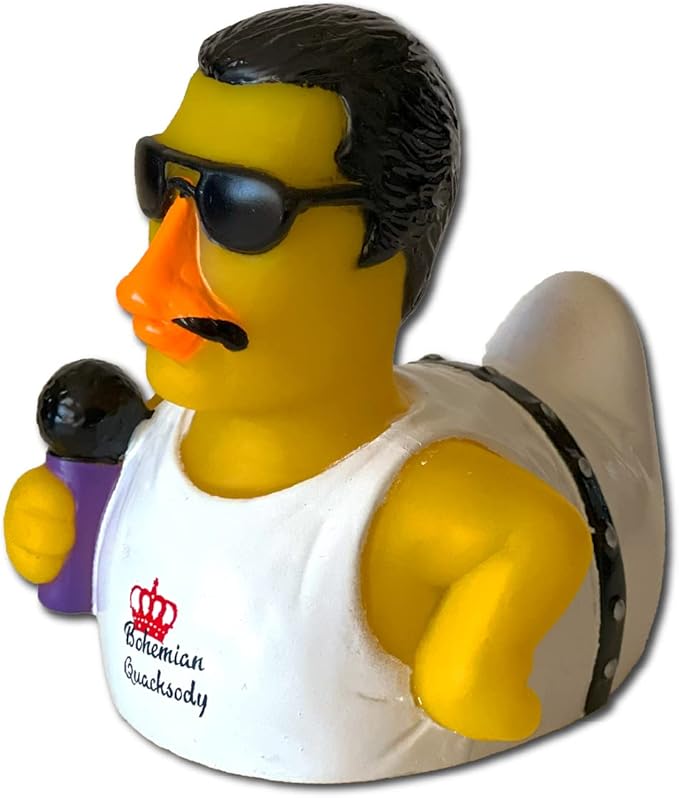 CelebriDucks - Bohemian Quacksody - Floating Rubber Ducks - Collectible Bath Toys Gift for Kids & Adults of All Ages
