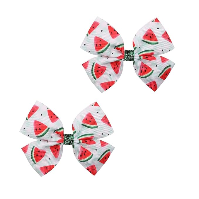 Fruit Hairpin Watermelon Bow Hair Clips Non Slip Hair Clip Fruit Accessories for Women Girls Hair (B3)