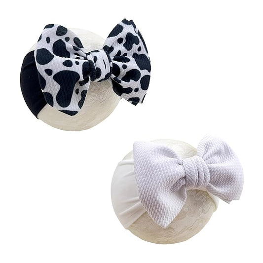 Baby Girl Headbands Nylon Bow Hair Accessories for Newborn Infants Toddlers (Y02, FZ)