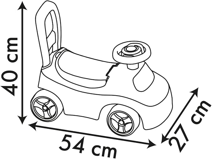 Smoby - Stitch - Ride-on car - Walker - Steering wheel - Under saddle storage - From 10 months - Made in France