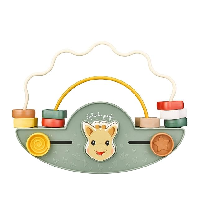 Sophie la Girafe - Wooden Educational Rocking Abacus for Baby - Motor Skills and Learning Game