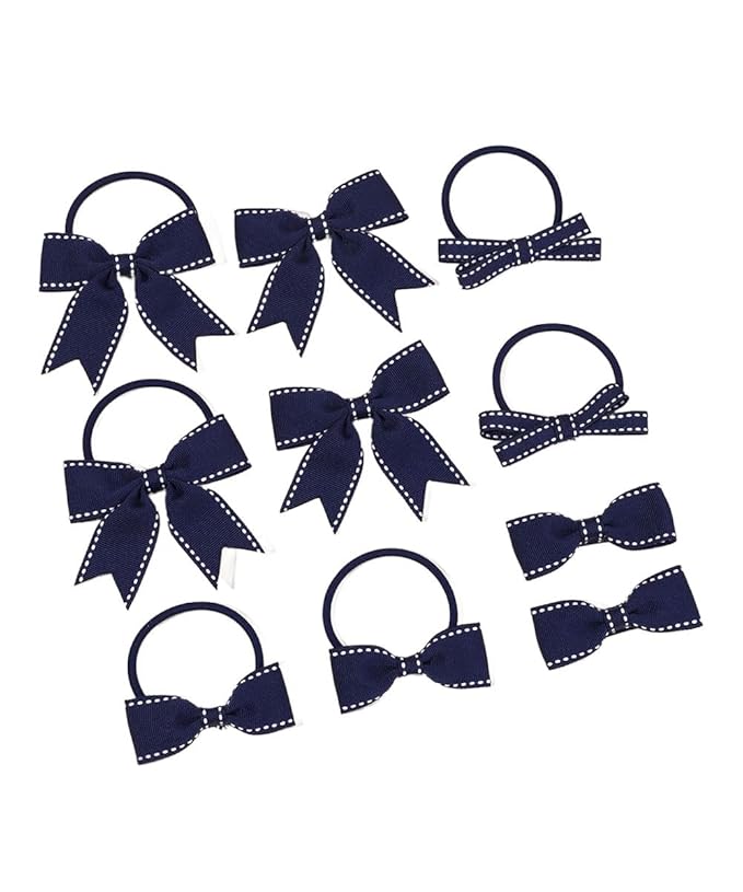 Polka dot Hair Clips Bow Baby Girls Polka dot Barrettes Clips BBG54 (C1-Blue)