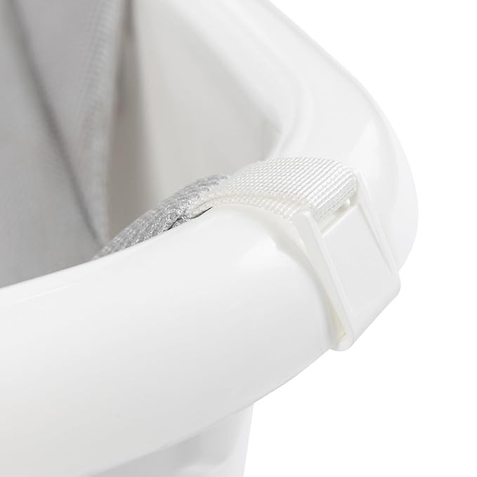 Regalo Baby Basics 3-in-1 Grow with Me Baby Bathtub with Foam Padded Air Mesh Sling, Adjustable Infant Bath Tub for Newborn to Toddler, Baby Bath Seat Support, Easy Clean with Drying Hook