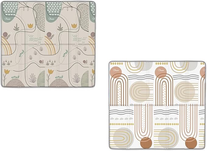 Chicco 2-in-1 Children's Play Mat, Extra Large 200 x 180 cm, Thickness 1.2 cm, Extra Soft, Double Sided, with Animals and Shapes, Newborn Play Mat, Baby Playground, Soft and Foldable, 0+ Months