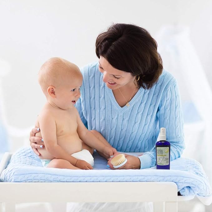 All Natural Diaper Rash Guard for Your Baby's Bottom - Healing and Soothing 2-in-1 Herbal Cleanser and Lotion - Moisturizes and Protects (4 Ounce Spray)