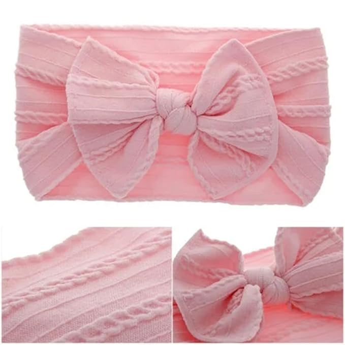 XuoAz Baby Girls Bow Flora Headband Baby Turban Knotted Elastic Headwrap for Newborn Infant Toddler Hair Accessories