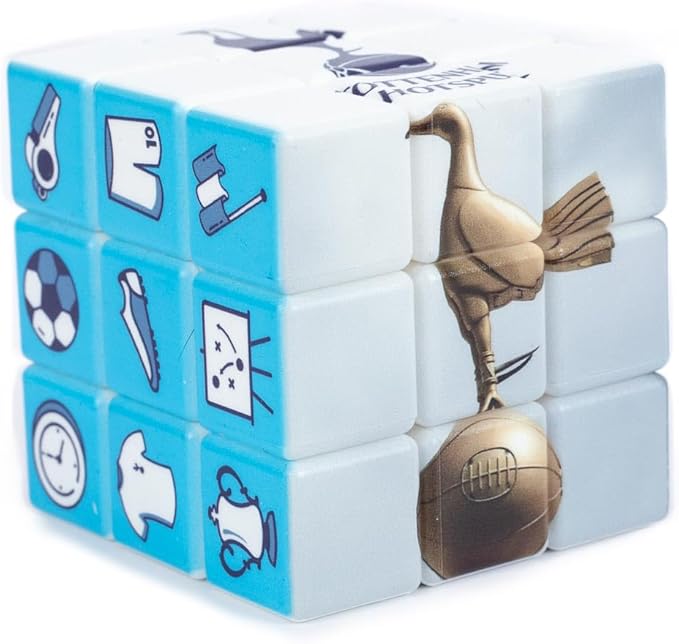 Tottenham Hotspur Rubiks Cube Toy - White/Navy, 8 x 12 x 16 cm