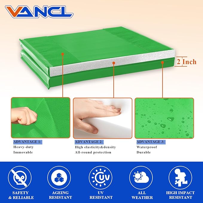 Gym Wall Padding for Gym Wall Pad for Kids Wall Padding 2" Thick Gym Padding for Wall Mat 4" Thick Wall Protection Pads, Durable Waterproof Wall Pad for Safety[Colorful]