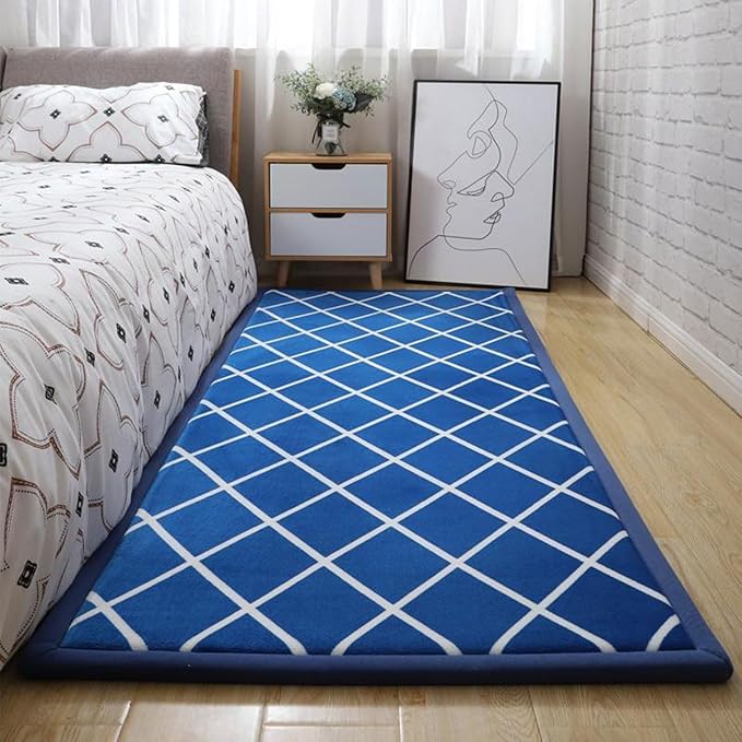 Play Crawling mat for Nursery Baby, Extra Soft Activity Floor Mat for Kids Playroom Bedroom-Rhombus-180 * 200cm
