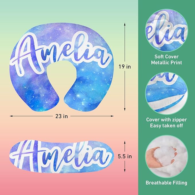 Personalised Car Seat Cover for Babies - Multi-use Carseat Canopy Cover with Name, Light Purple Car Seat Covers, Christmas Birthday Gifts for Infant Boys and Girls