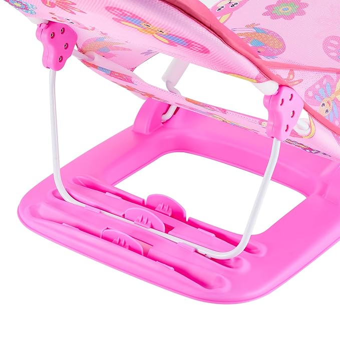 Foldable Baby Bather - Baby Bath Support with 3 Adjustable Positions for Newborns 0-12 Months (Pink-02)