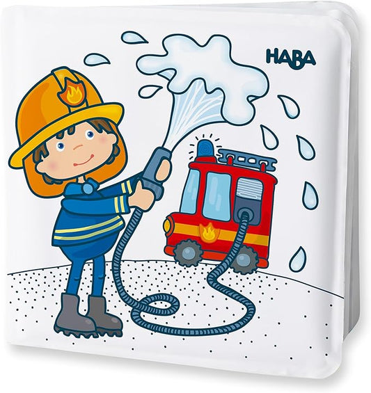 HABA Magic Color Changing Bath Book: Fire Brigade, Bath Toys for Toddlers, Water Toys for Toddlers 18-36 Months & Water Table Accessories