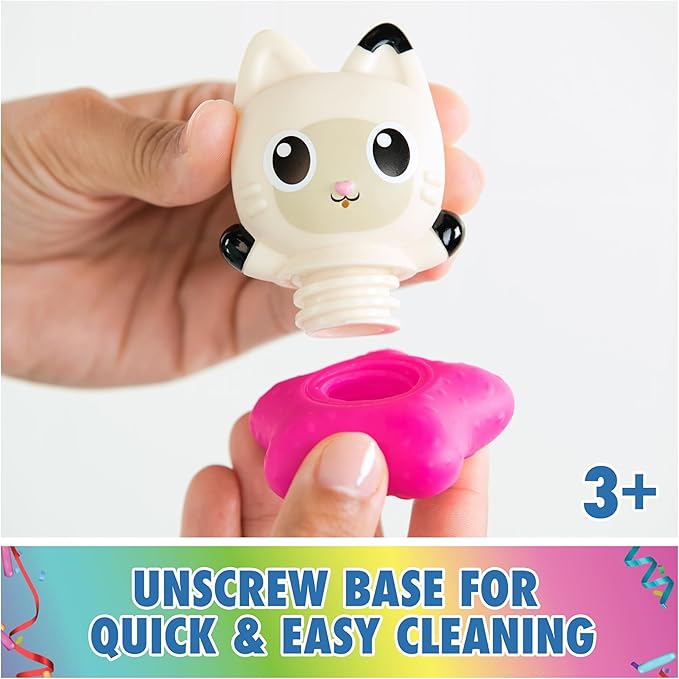 Gabby’s Dollhouse: Gabby Cat Bath Squirters, Mercat & Pandy Paws Floating Toddler Bath Toys for Girls & Boys Ages 3 and up