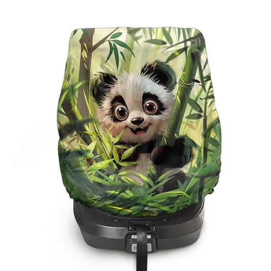 XYZCANDO Panda Print Baby Car Seat Shade Cover Cute Car Seat Cover Girl Newborn Waterproof Car Seats Heat Protector Keeps Your Toddler Baby Seat at a Cool Temperature Gift for Friends