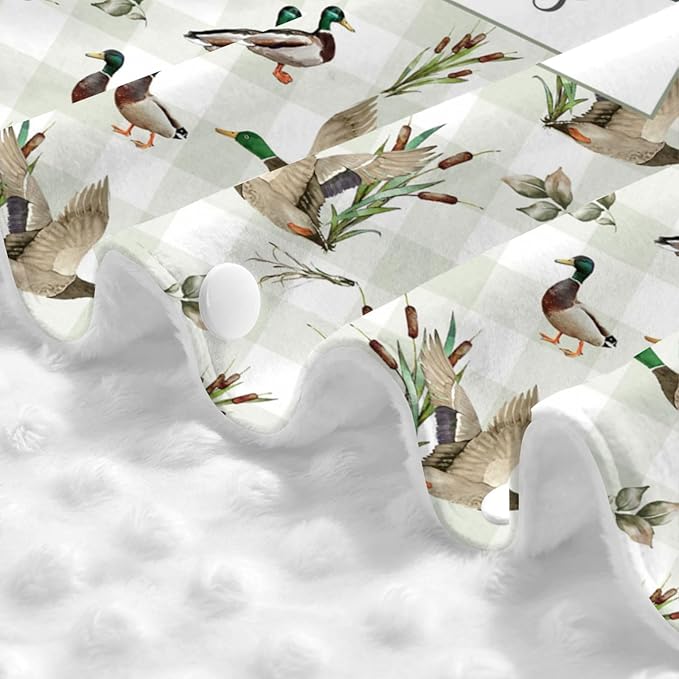 Personalized Baby Boy Car Seat Canopy for Babies, Custom Name Baby Car Seats Cover for Boys, Wild Ducks Opening Minky Nursing Breastfeeding Covers for Infant, Carseat Canopies for Newborn