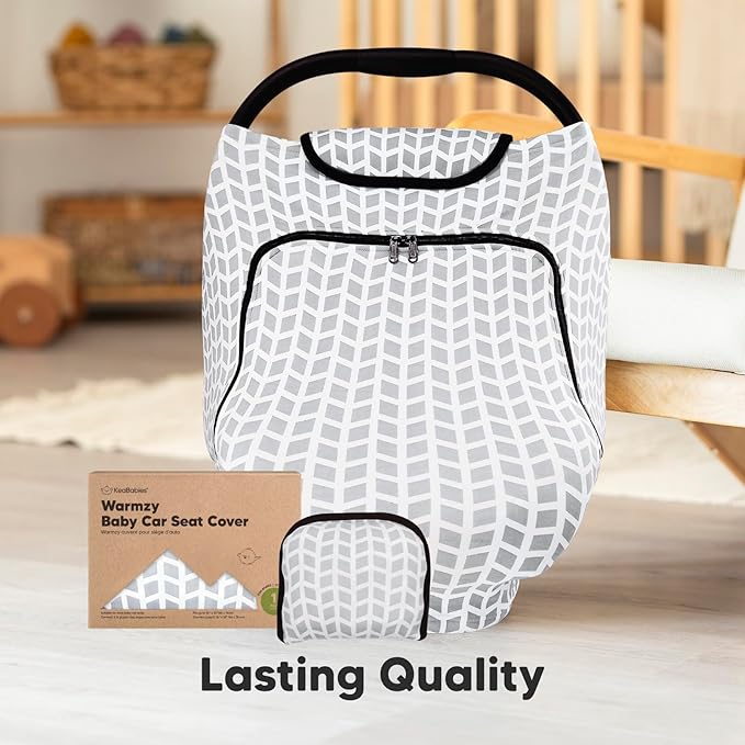 KeaBabies Winter Car Seat Cover Baby, Newborn - Universal Fit Infant Carseat Covers Baby Girl, Boy, Breathable, Lightweight Blanket, Easy to Use Stroller Canopy, Rain,Wind,Sun Shade(Kite)