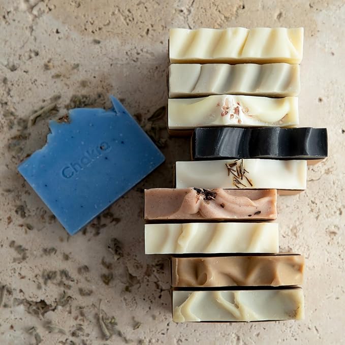 Chakra Nettle Bar Soap - Paraben & Additive Free Handmade Soap Bar for Face, Body and Hands, Gentle Cleansing for Daily Skin Care, 4.23 oz
