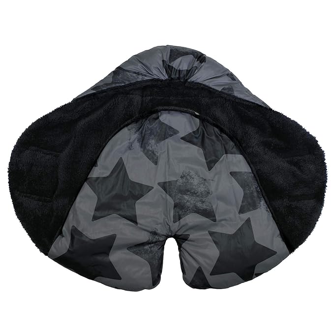 7AM Enfant Baby Car Seat - Nido Quilted Baby carier Cover, Hooded Soft Plush Lining, Stroller | (Stella Grand, Large 6-18M)