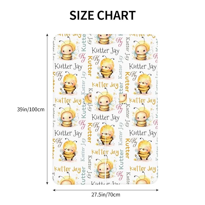 Personalized Winter Carseat Cover for Baby Custom Name Car Seat Canopy for Newborn Baby Boys Girls 2 in 1 Mom Nursing Breastfeeding Covers Bee Minky Baby Carrier Stroller Covers