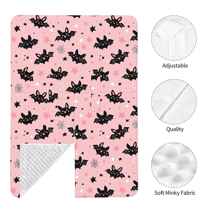 KiuLoam Halloween Cute Cartoon Bat Baby Car Seat Canopy, Nursing Cover for Mom Breastfeeding Scarf, Infant Car Seat Cover/Multiuse Baby Stroller Covers for Babies Boys Girls