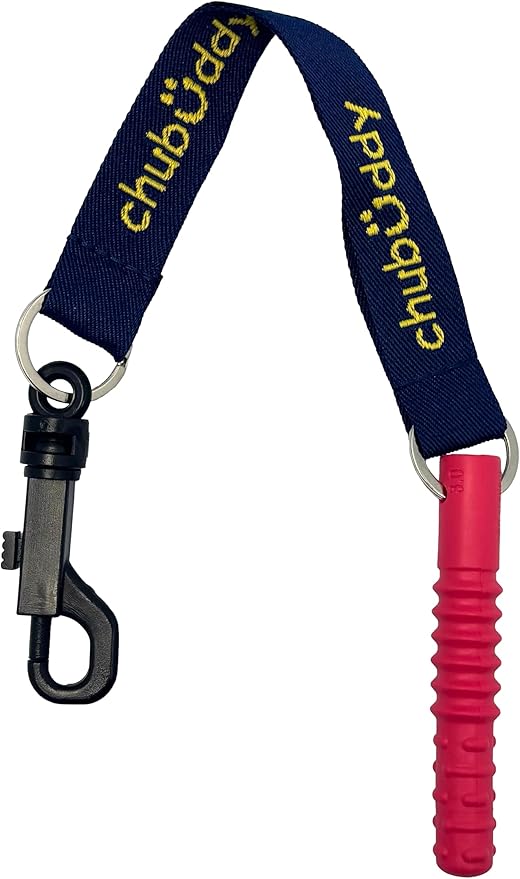 Tube Zilla® Clip-On Sensory Chew Toy – Tough Textured Chewable for Autism, ADHD, Oral Sensory Needs, Special Needs, and Anxiety – Junior and Regular Sizes – Ages 3+ (Red, Junior)