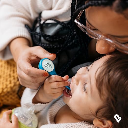 Kinsa QuickCare Smart Digital Thermometer for Adults, Kids and Babies, Oral, Rectal & Underarm Thermometer, App-Connected Fever and Symptom Tracking, Fast Accurate Readings