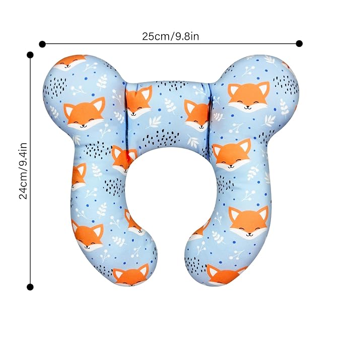 Baby Neck Pillow - Upgraded Baby Support Travel Head Pillow, Portable Headrest for Toddlers & Children for Car Rides, Planes, Road Trips (A2)