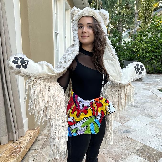 Mougee Flow Star Clip - Carry Your Flow Star Around in Style - Adjustable Length, Heavy Duty Clips, LED Light (Zebra Candy)
