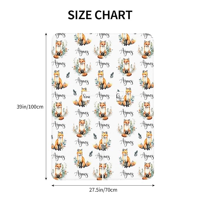 Personalized Winter Carseat Cover for Baby Custom Name Car Seat Canopy for Newborn Baby Boys Girls 2 in 1 Mom Nursing Breastfeeding Covers Fox Minky Baby Carrier Stroller Covers