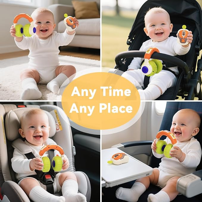 Musical Toys for Babies 0-6 Months - 1 2 Year Old Toddlers Boy Girl Gifts with Light & Music Toys for 1 + Year Old, 1st Learning Educational Motor Skills Sensory Toy